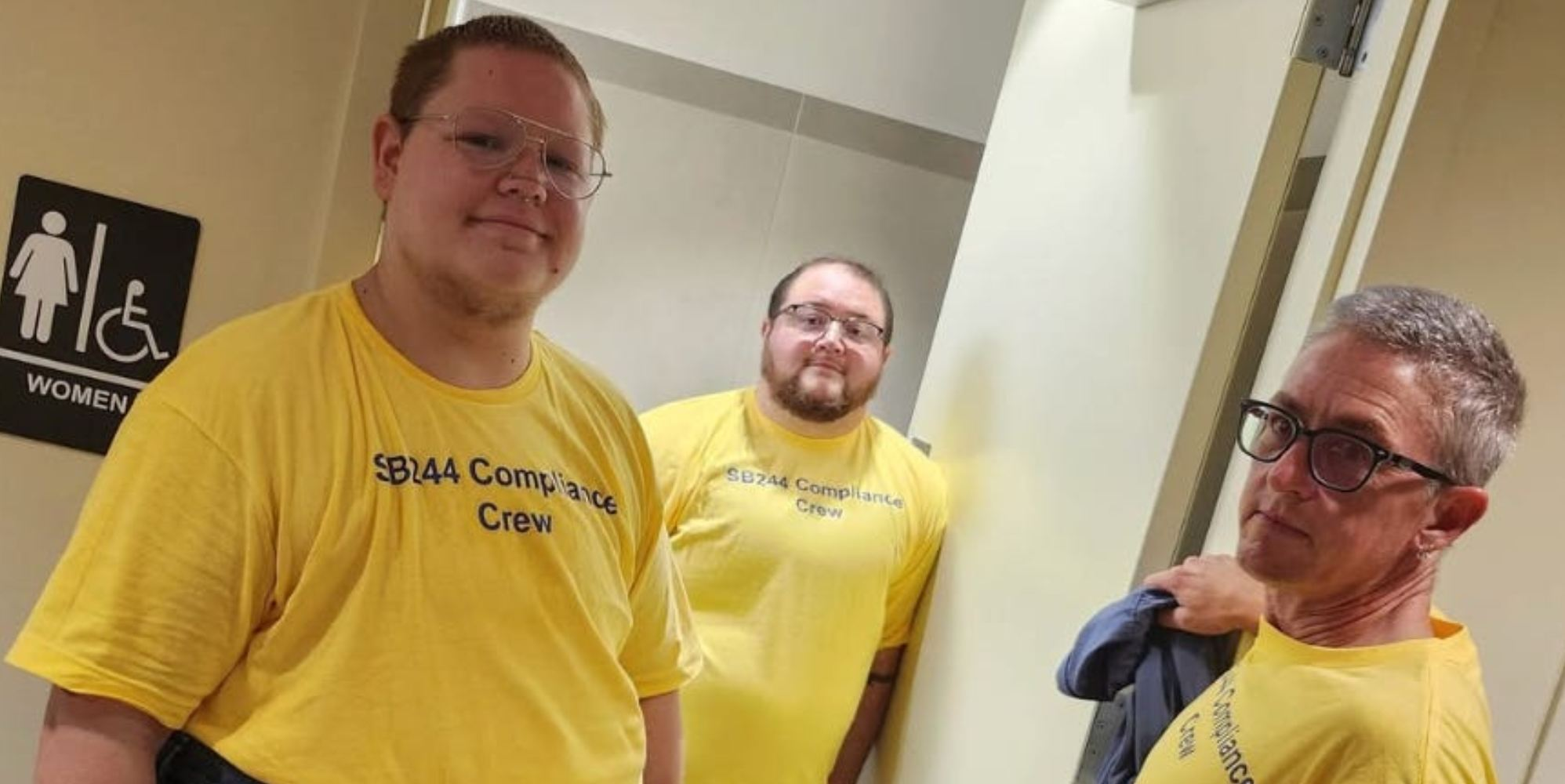 Trans men protest in women’s bathrooms to show ‘absurdity of policing’