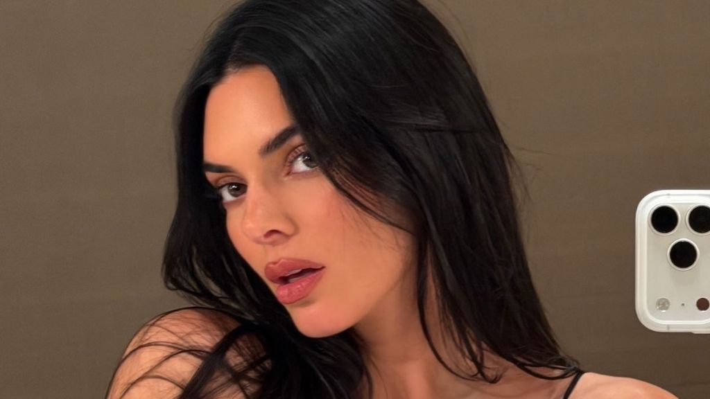 Kendall Jenner’s Thong-Baring Sheer Fit Comes With Deeply Plunging Bra