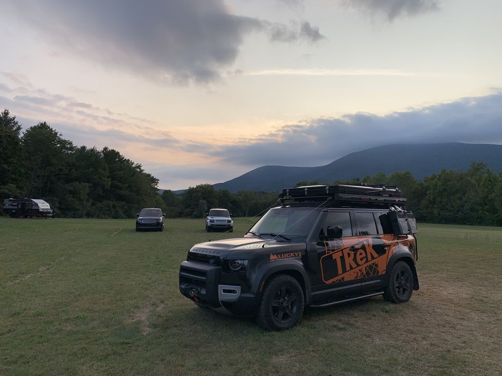 Camping and Off-Roading with the Defender at the Land Rover Trek Competition