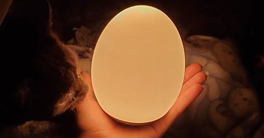 Color-Changing Egg Night Light Only $8.99 on Amazon | Up to 100-Hour Battery Life