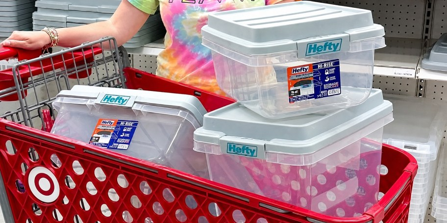 Hefty Storage Bins w/ Stackable Lids from $5 on Target.com – Today Only!
