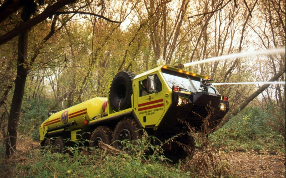 Oshkosh Phoenix Fights Fire on 60 Percent Grades