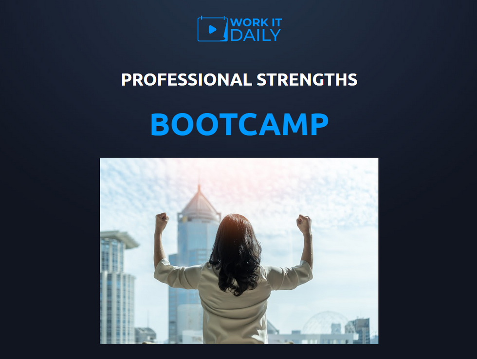 Want To Find Out WHO You Are As A Worker? Attend Our Professional Strengths Bootcamp!