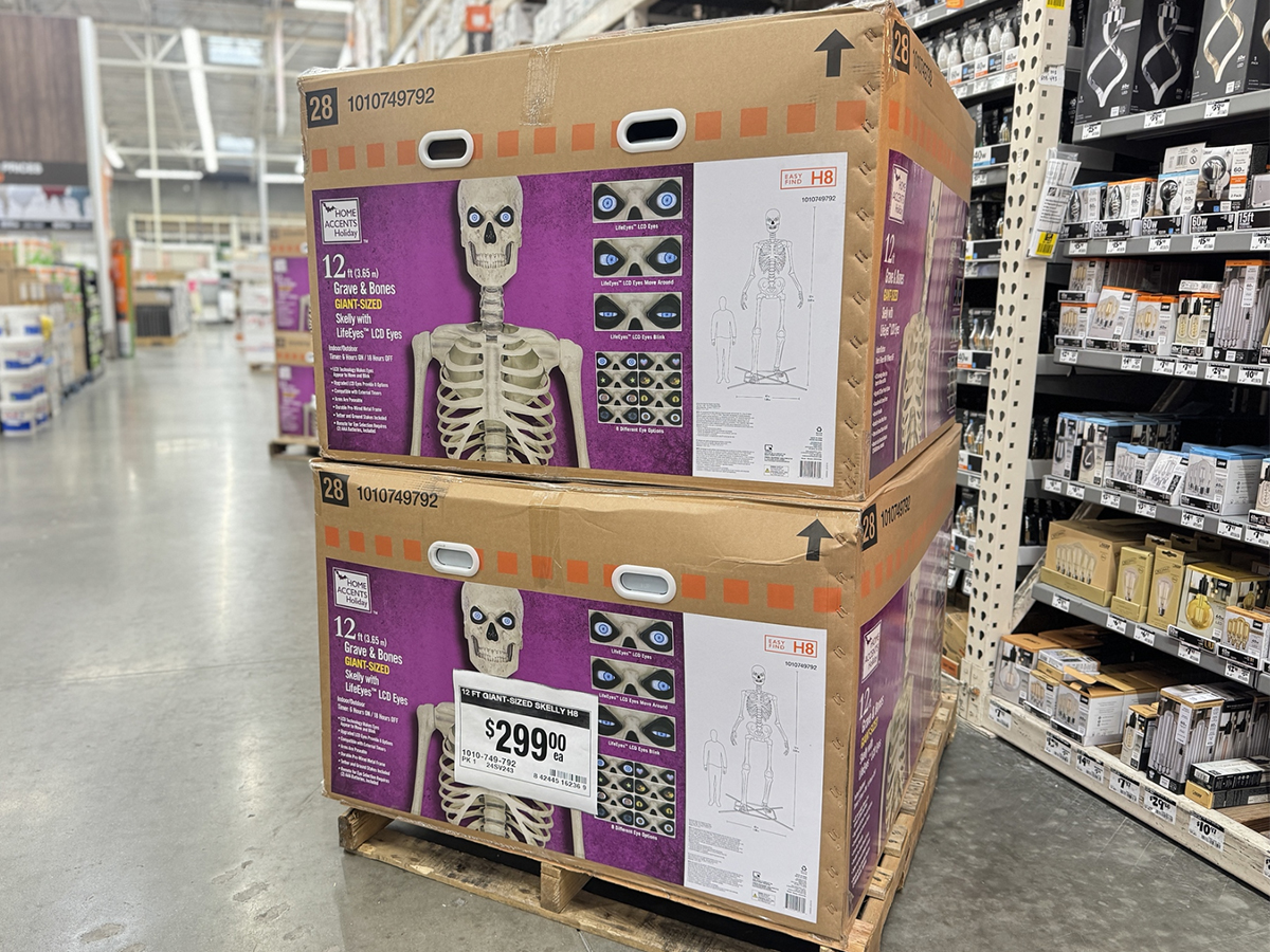 Home Depot Halloween Collection Drops July 16th – Viral 12-Foot Skelly Is BACK!