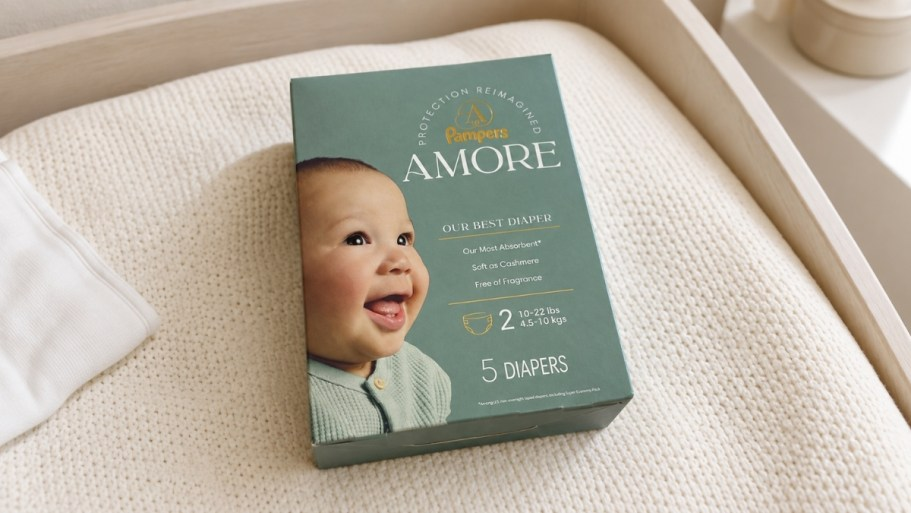 FREE 5-Count Pampers Amore Diaper Trial Pack at Target (Check Your Circle Offers!)