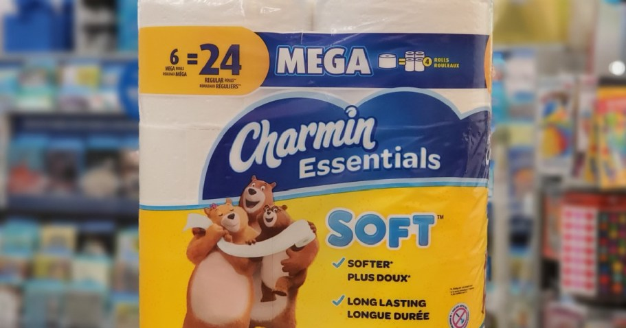 Charmin Essentials Toilet Paper 6-Count Mega Rolls Just $4 Shipped on Amazon