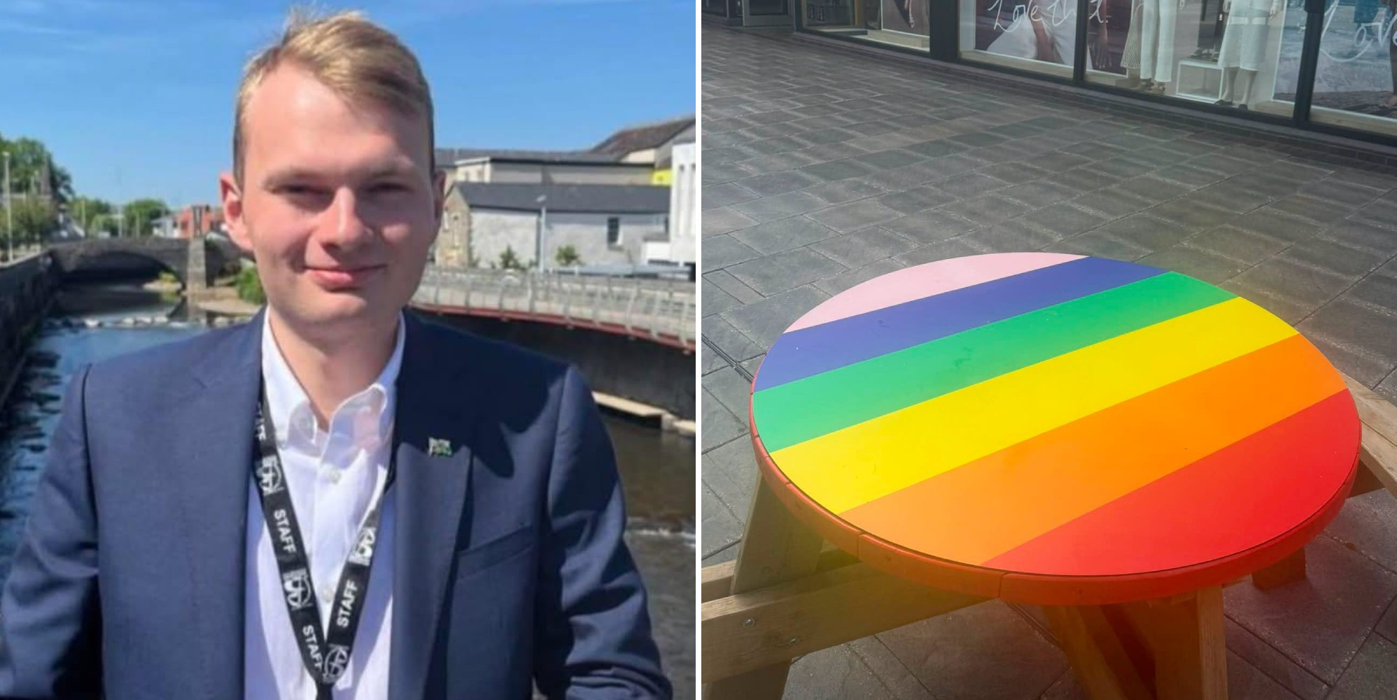 Restore Britain councillor mocked for being ‘triggered’ by rainbow picnic table