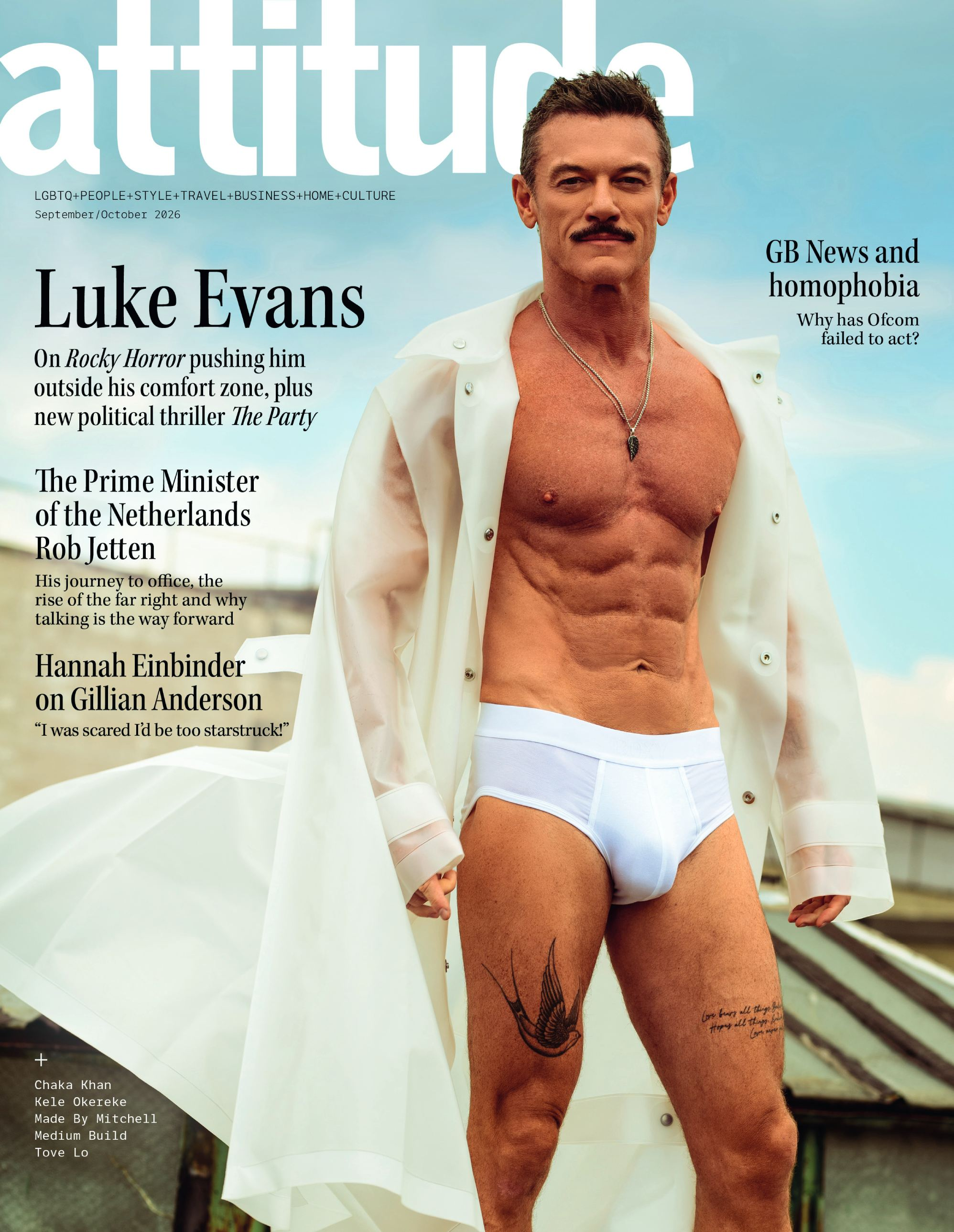 Luke Evans poses in tighty-whities as he talks ‘liberating’ Rocky Horror stint