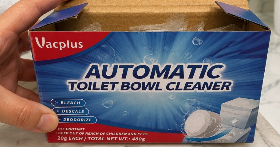 Vacplus Toilet Bowl Cleaner Tablets 12-Pack Only $4.49 Shipped on Amazon