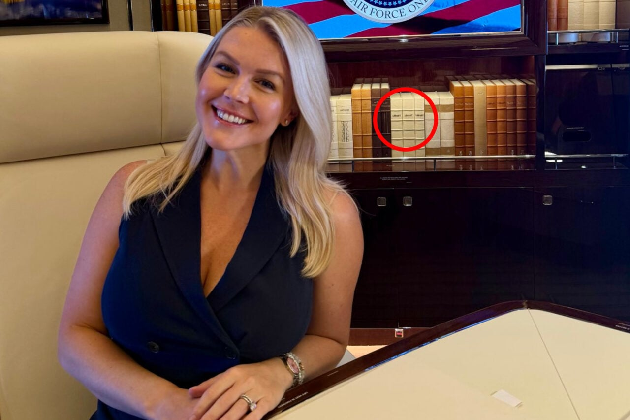 Are Those Fake Books on the New Air Force One AI-Generated?