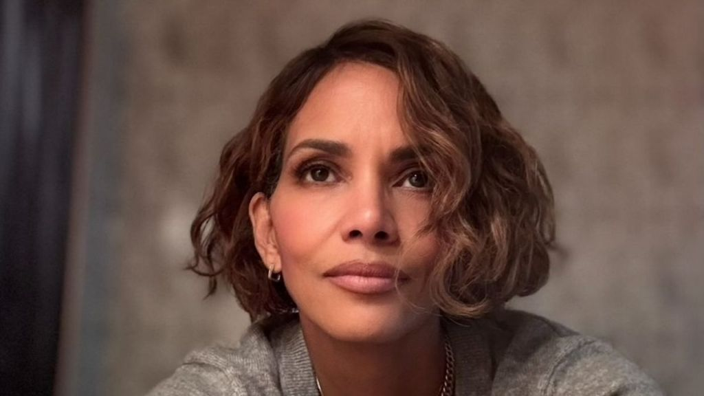 Halle Berry Bares It All in Plunging Completely See-Through Dress