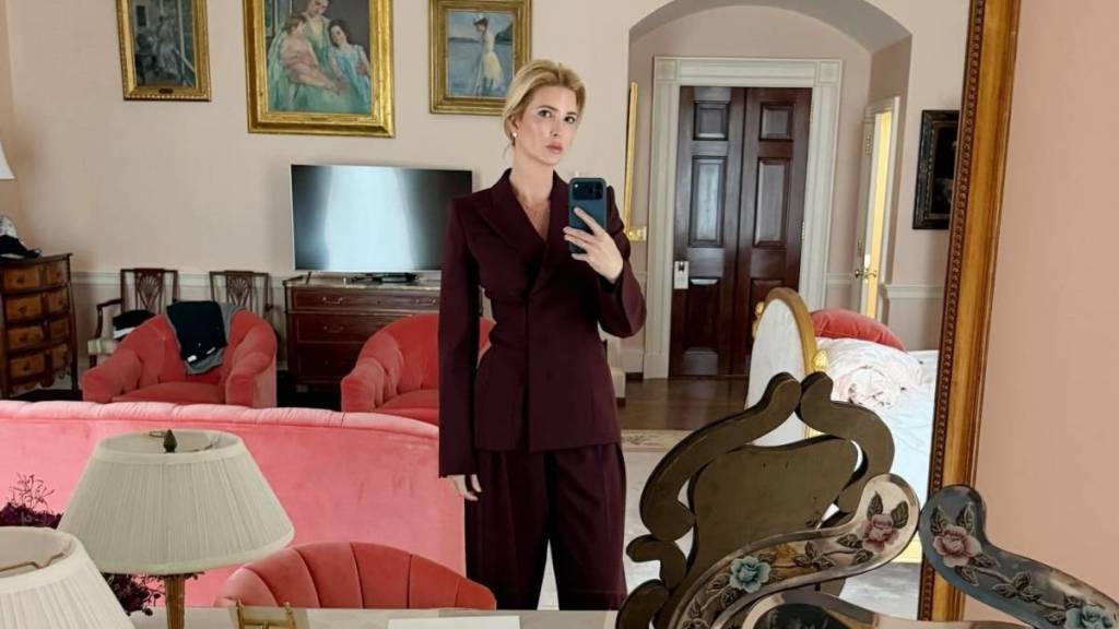 Ivanka Trump’s Plunging Cara Cara Micro Minidress Rides High on Her Thighs
