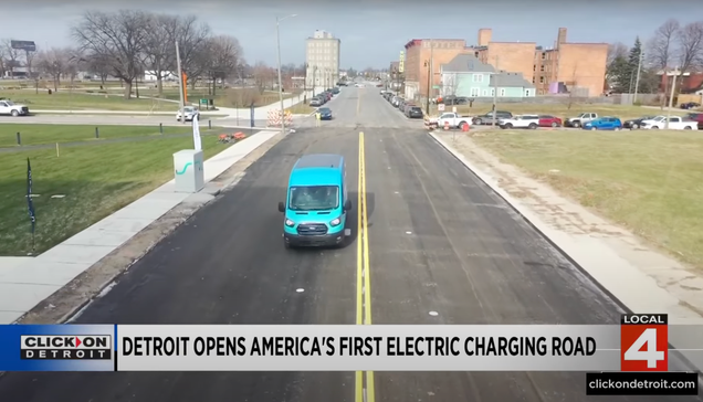First Road In The U.S. That Charges Your EV While You Drive Opens In Detroit