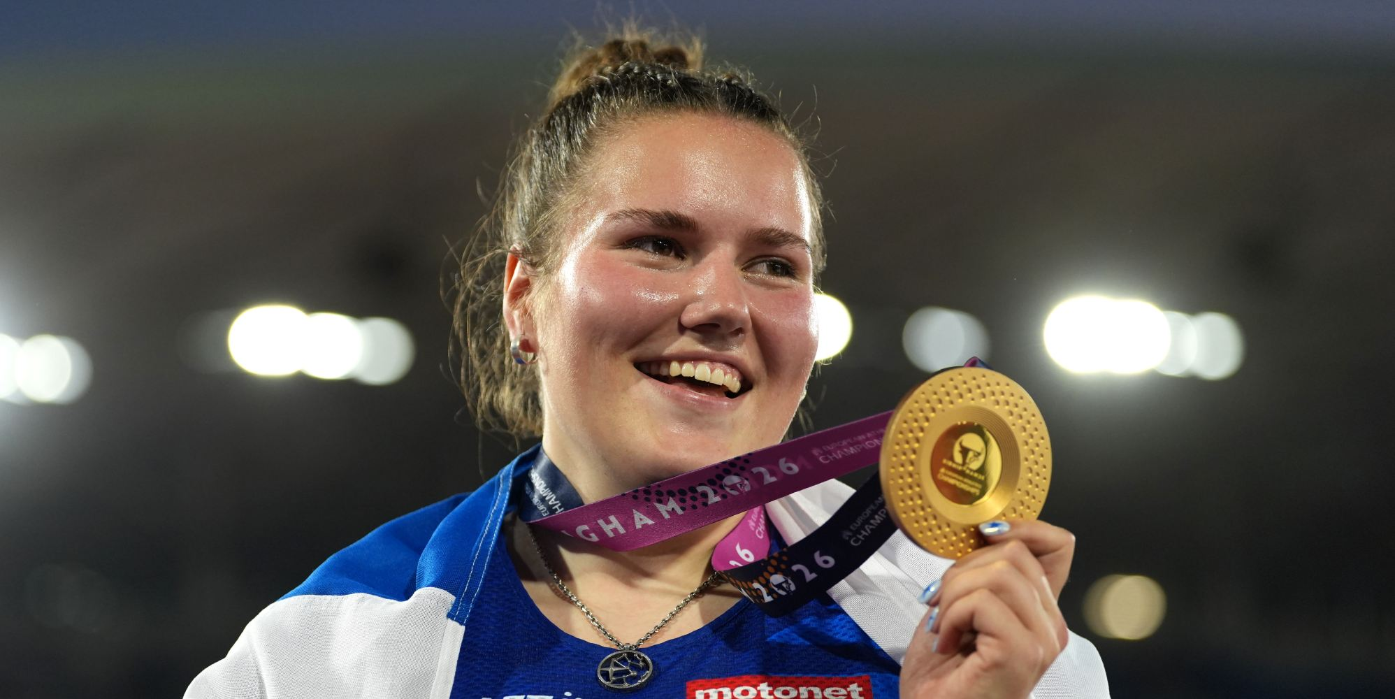 Athlete comes out after European gold medal win in front of girlfriend