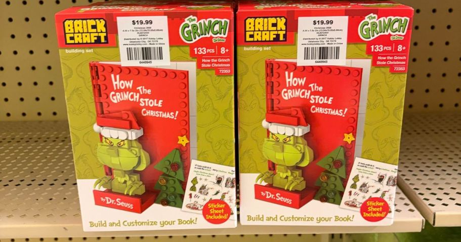 We Spotted New Grinch Building Bricks at Hobby Lobby!