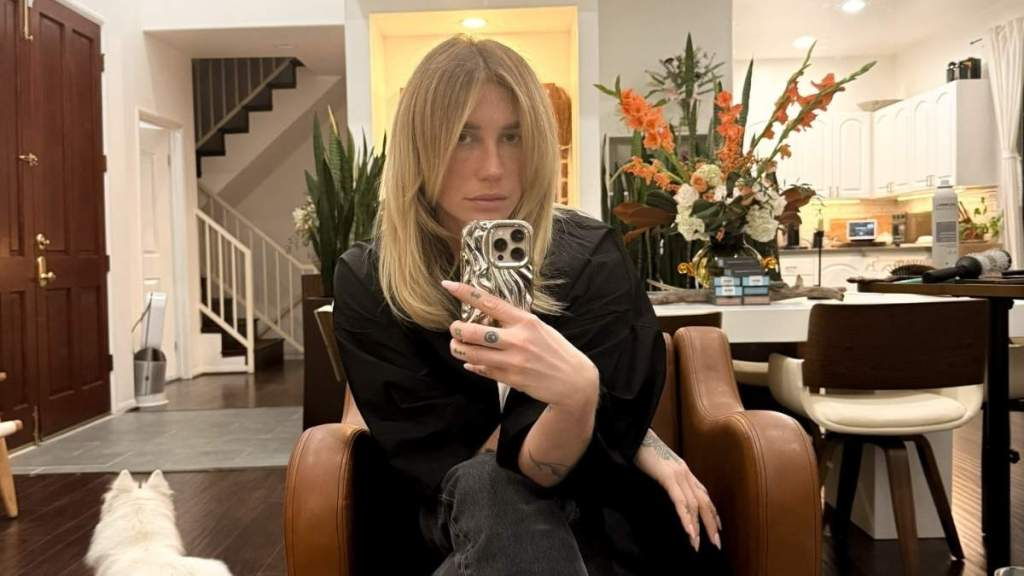 Kesha’s See-Through Selezza Micro Minidress Rides High on Her Thighs
