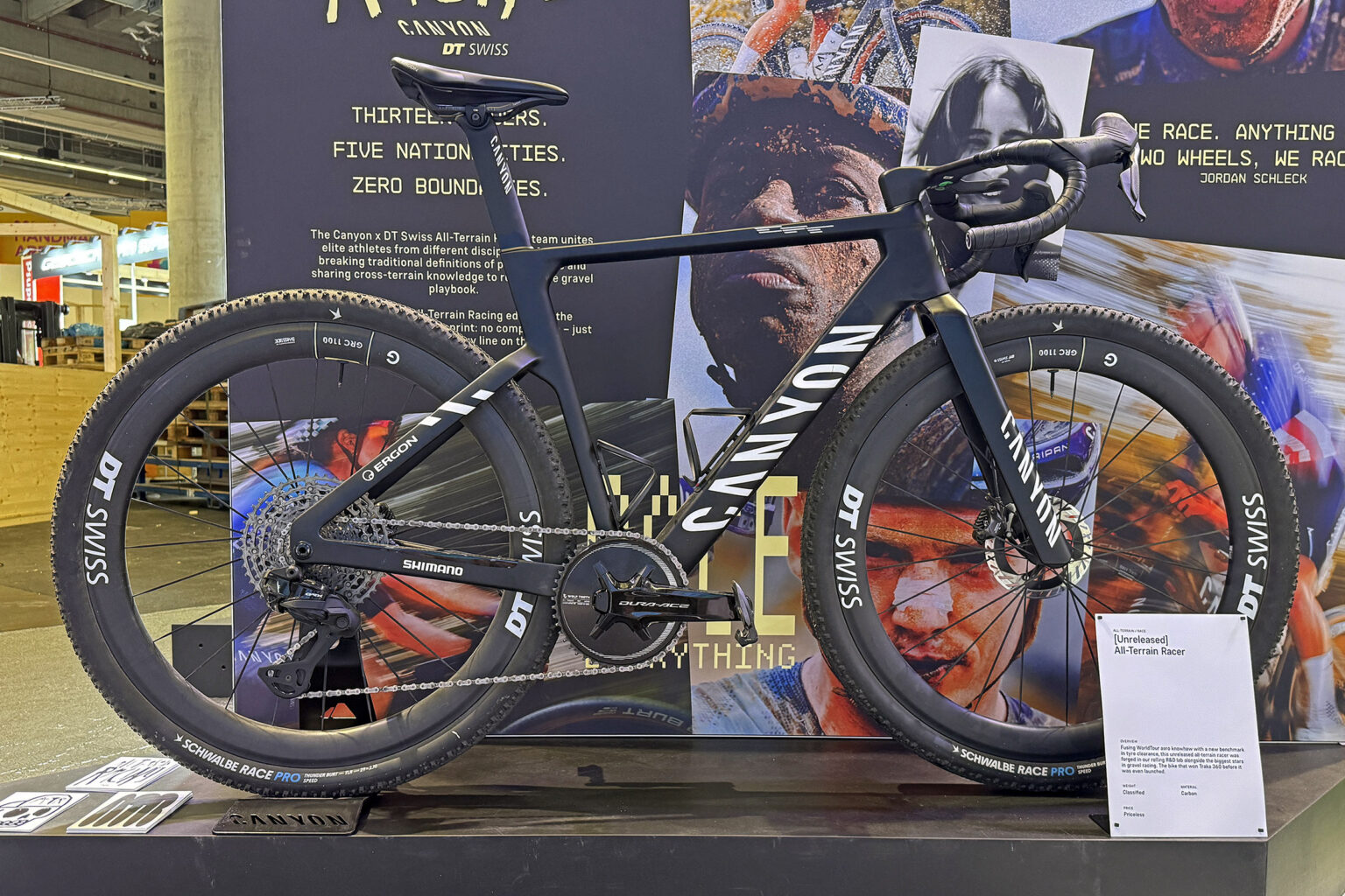 Canyon Teases Unreleased Grail CFR Aero All-Terrain Gravel Race Bike That Fits 57mm Tires