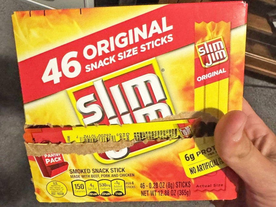 Slim Jim Snack Size Sticks 46-Count Only $9.47 Shipped on Amazon