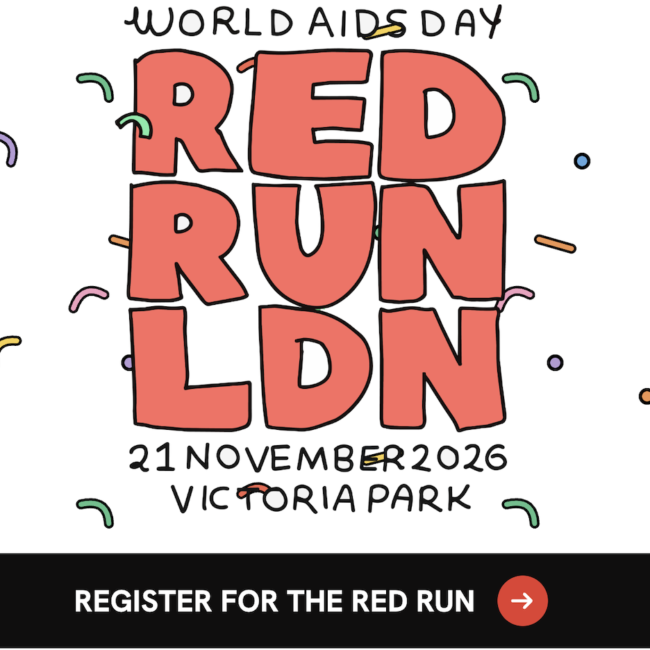 RED RUN LONDON  @ World Aids Day as it’s NOT OVER YET