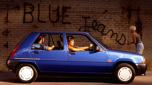 Renault 5 E-Tech's Denim Interior Is A Throwback To The 1980s R5 Blue Jeans Edition