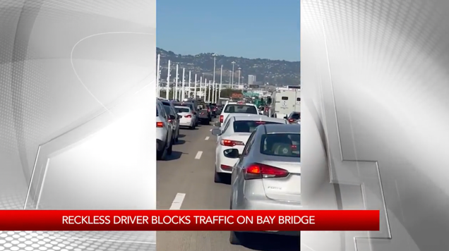 Naked Woman Firing A Gun In The Air Causes Major Traffic Jam On San Francisco's Bay Bridge