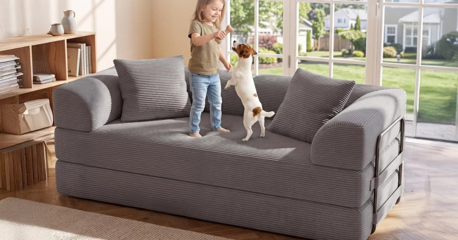 5-in-1 Convertible Sofa Bed UNDER $235 Shipped for Prime Members