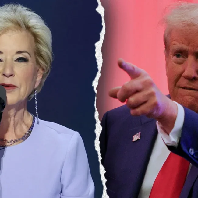 Billionaire Linda McMahon the UNQUALIFIED US Education Secretary foolishly sets her sights on the  LGBTQA+ Community