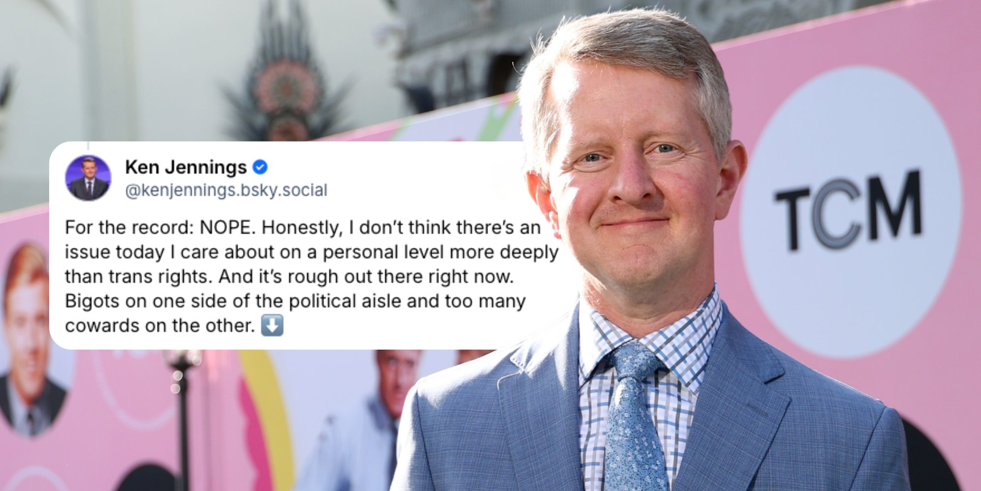 ‘Jeopardy’ host Ken Jennings disputes right-wing reports that imply he’s transphobic