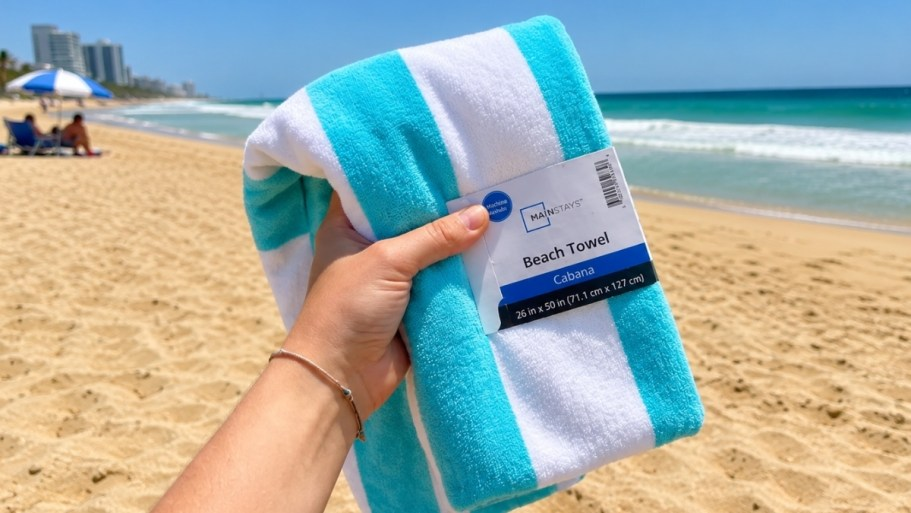 Refresh Your Beach Bag! Mainstays Beach Towels from $3.74 at Walmart.com