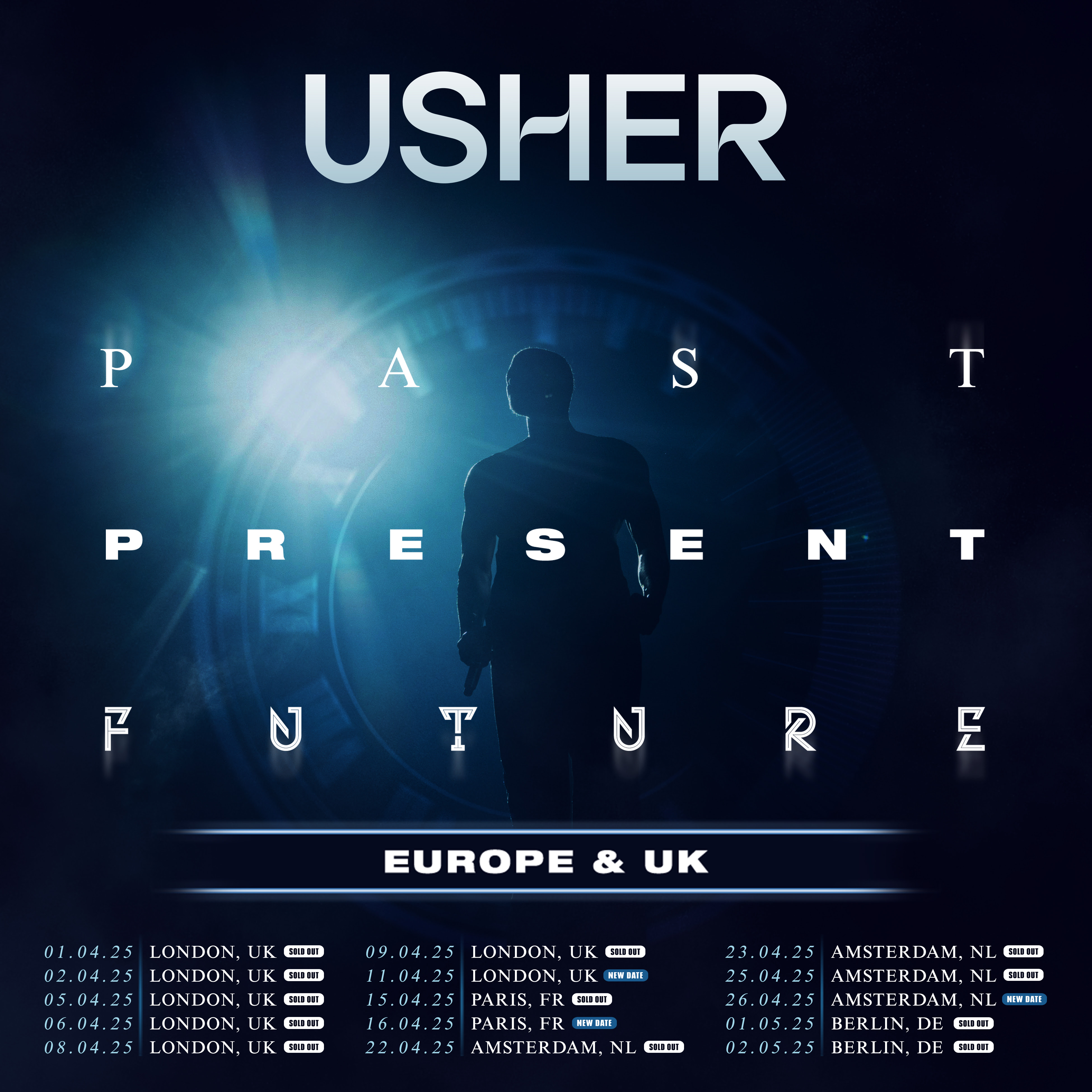 Usher announces extra shows on his 2025 UK and European tour: tickets, presale info