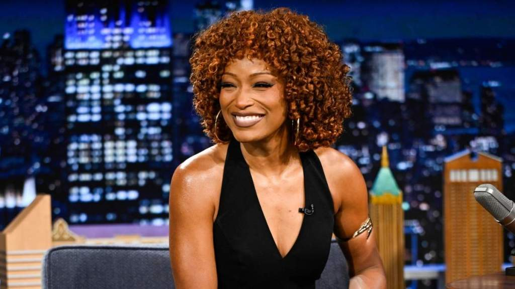 Keke Palmer’s Plunging Mugler Dress Comes With a Thigh-High Slit