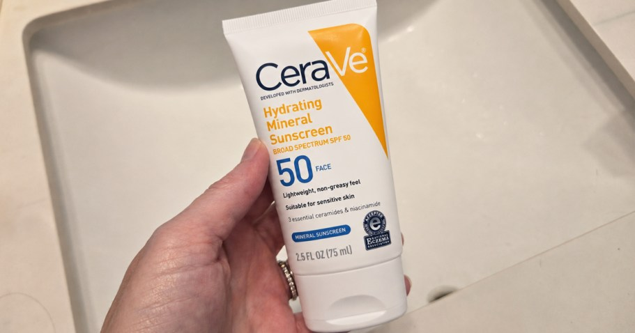 CeraVe Mineral SPF 50 Face Sunscreen Only $6 Shipped on Amazon (Reg. $15)