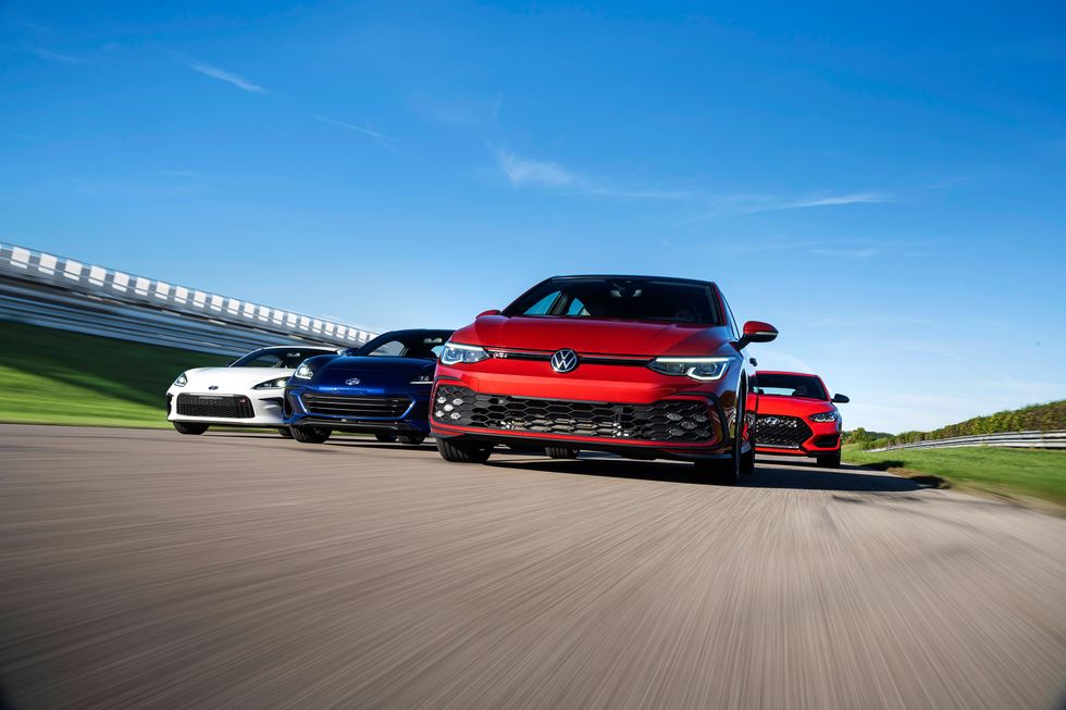 Comparison Test: 2022 Hyundai Veloster N vs. Subaru BRZ vs. Toyota GR86 vs. VW GTI