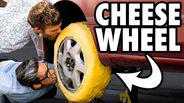 Technically, You Can Make Car Tires Out Of Cheese, But It Won't Be Easy
