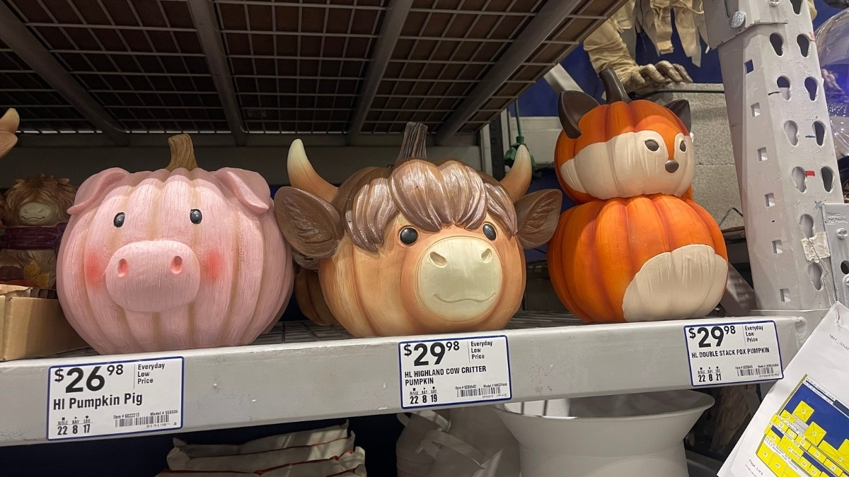 NEW Fall Decor at Lowe’s Including Animal Pumpkins, Festive Doormats, Cozy Pillows, & More!