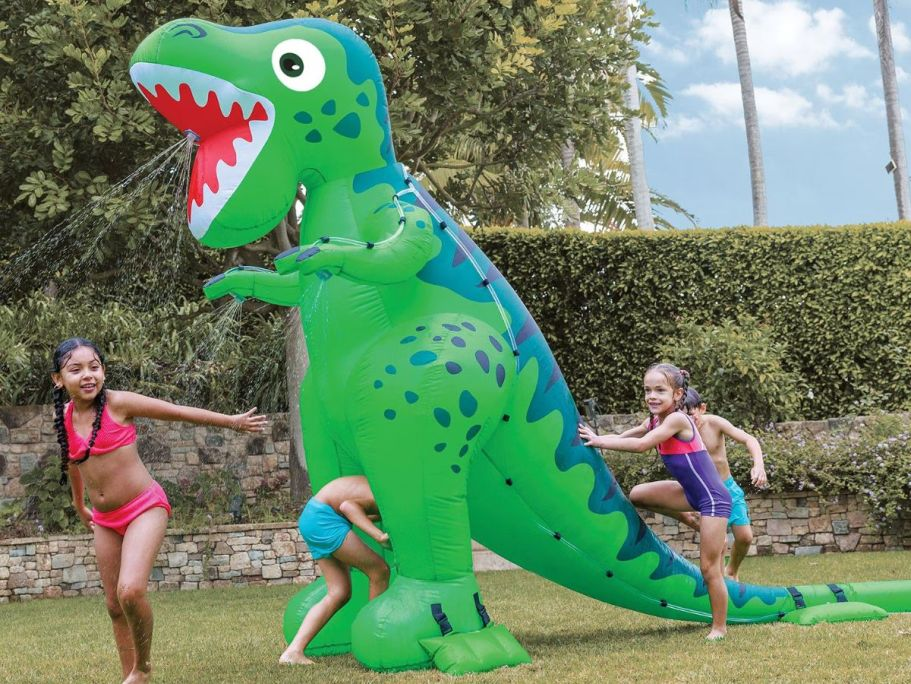 ROAR! Sam’s Club Slashes This $170 Giant Dino Sprinkler to Under $46