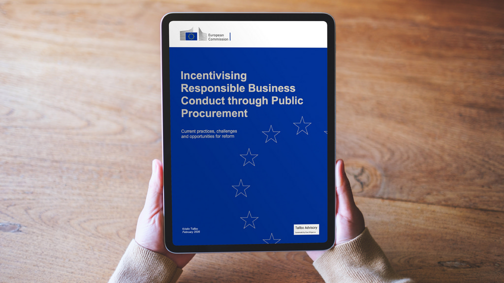 How can public procurement promote responsible business conduct?