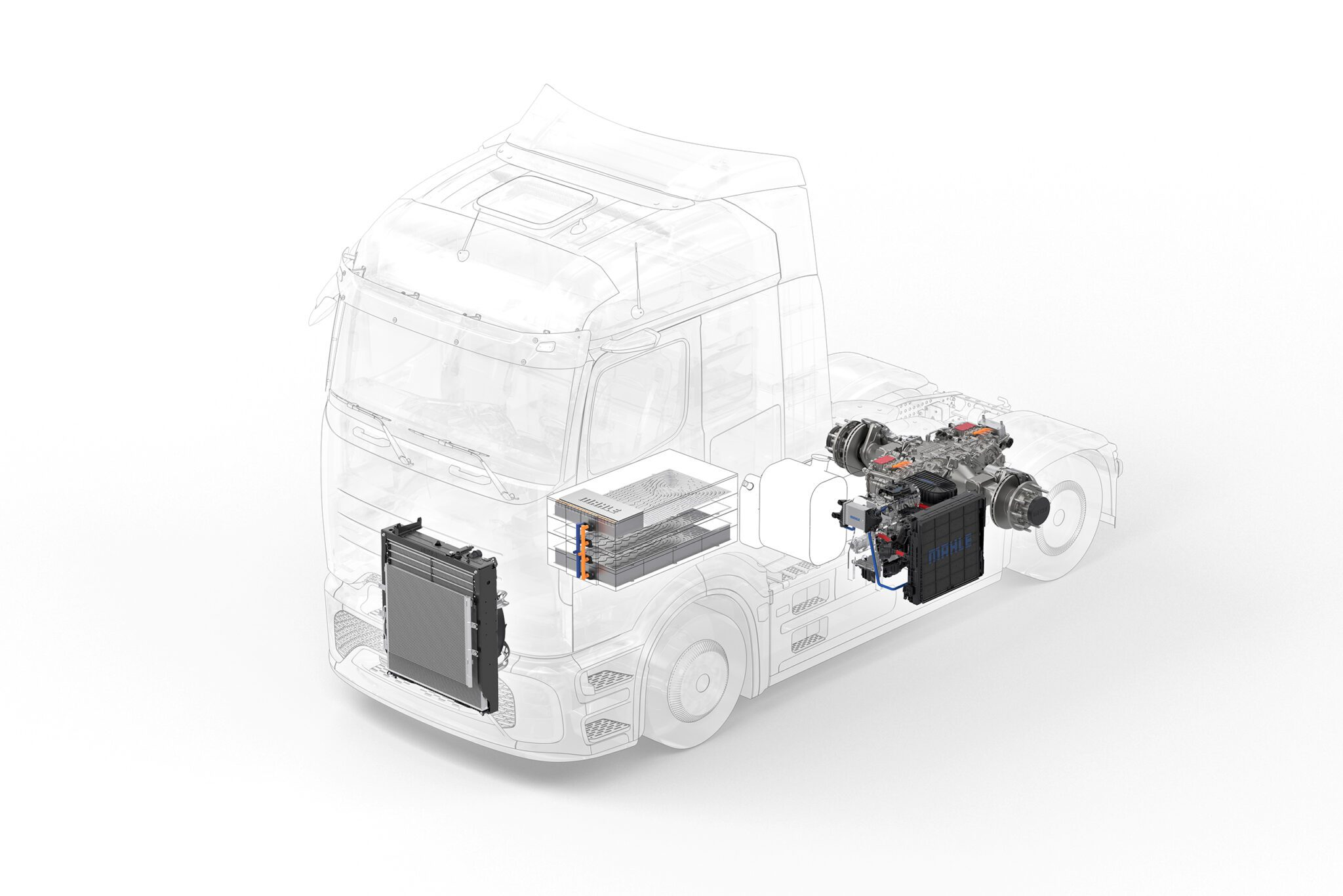 Mahle unveils range extender system for heavy BEV trucks