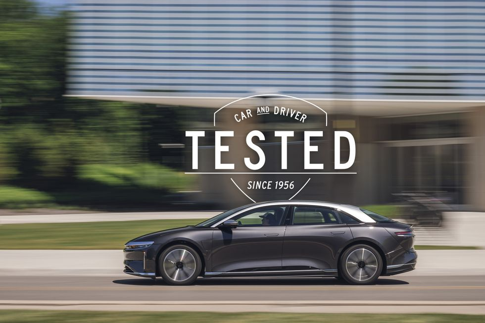 Lucid Air Grand Touring Has Best Range of Any EV We've Tested to Date