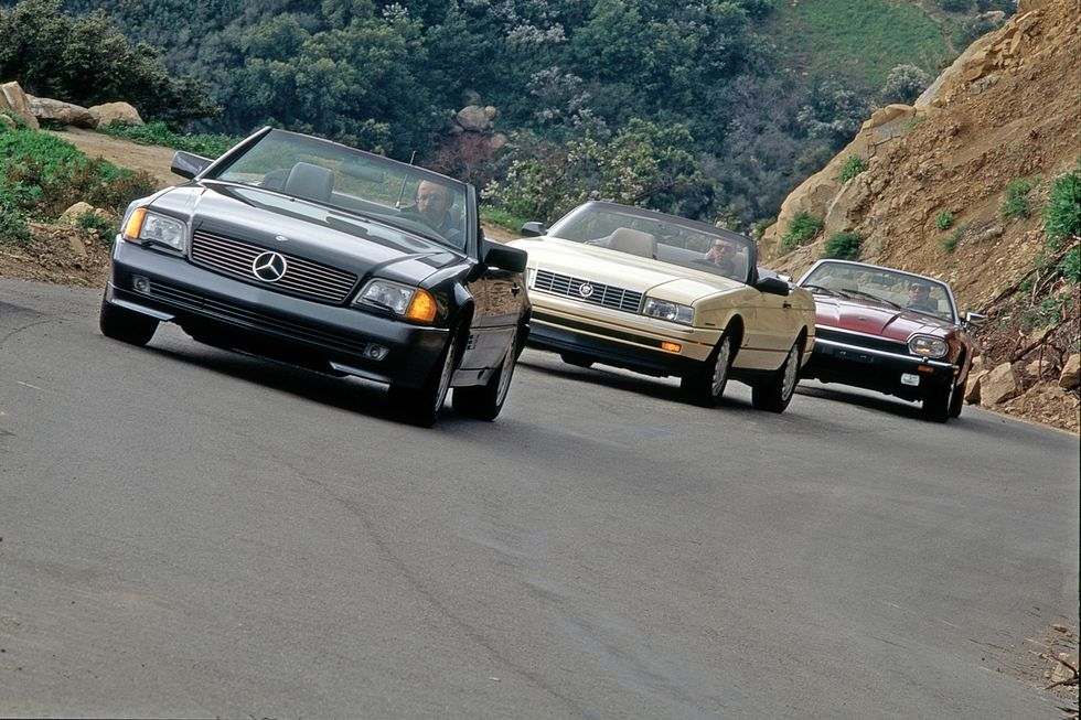 From the Archive: Cadillac, Jaguar, and Benz Square Off in a 1992 Luxury-Convertible Showdown