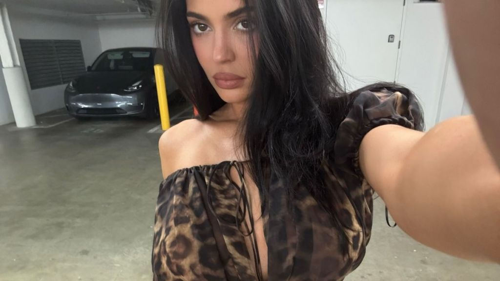 Kylie Jenner’s Tiny See-Through Khy Top Has a Massive Plunging Cutout