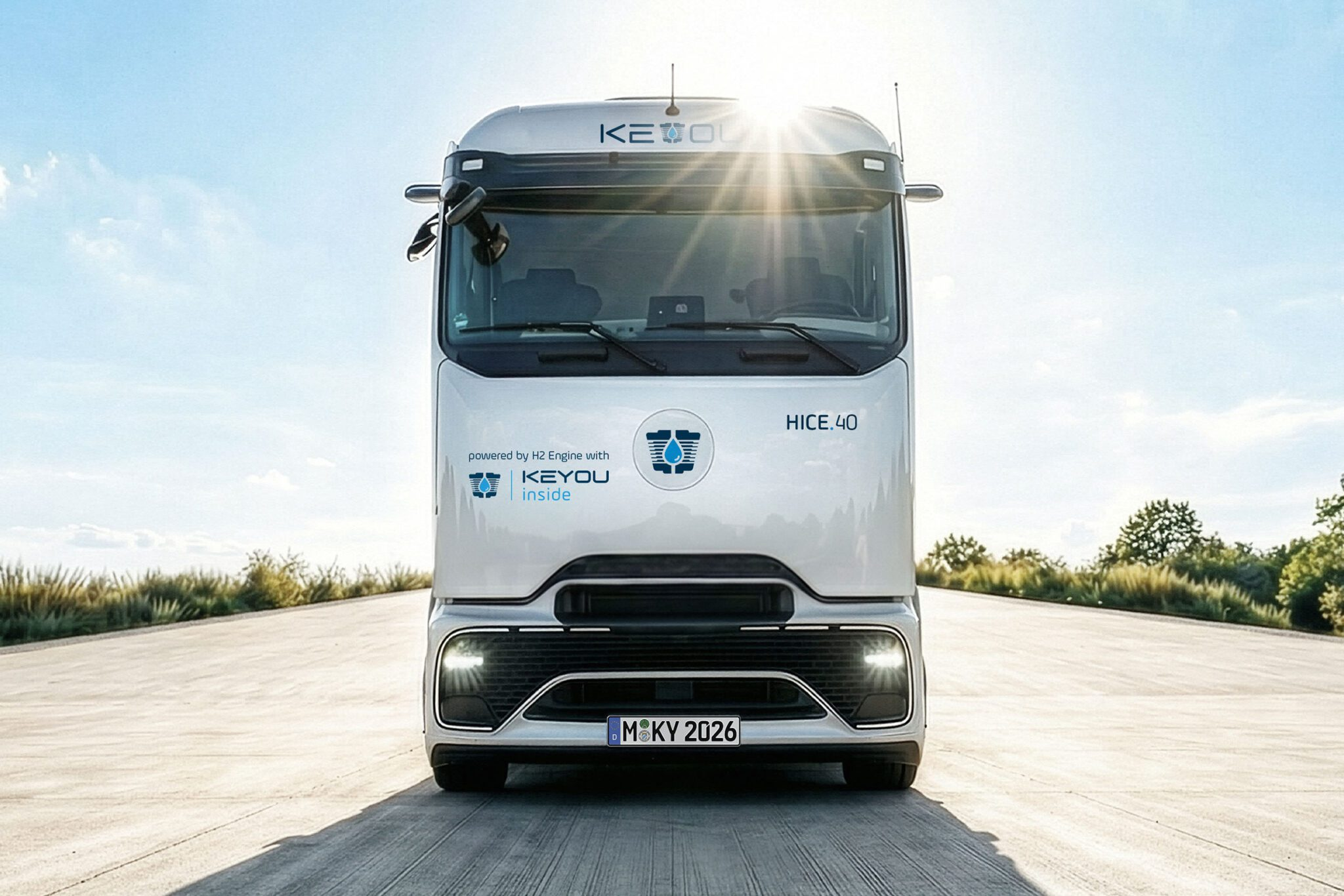 Daimler Truck and KEYOU partner on hydrogen HICE trucks