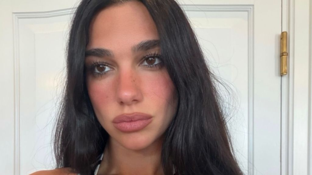 Dua Lipa Flaunts Her Curves in Plunging Fanci Club Corset Top