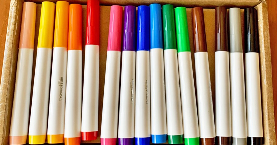Amazon Basics Washable Markers 40-Pack Only $7 Shipped