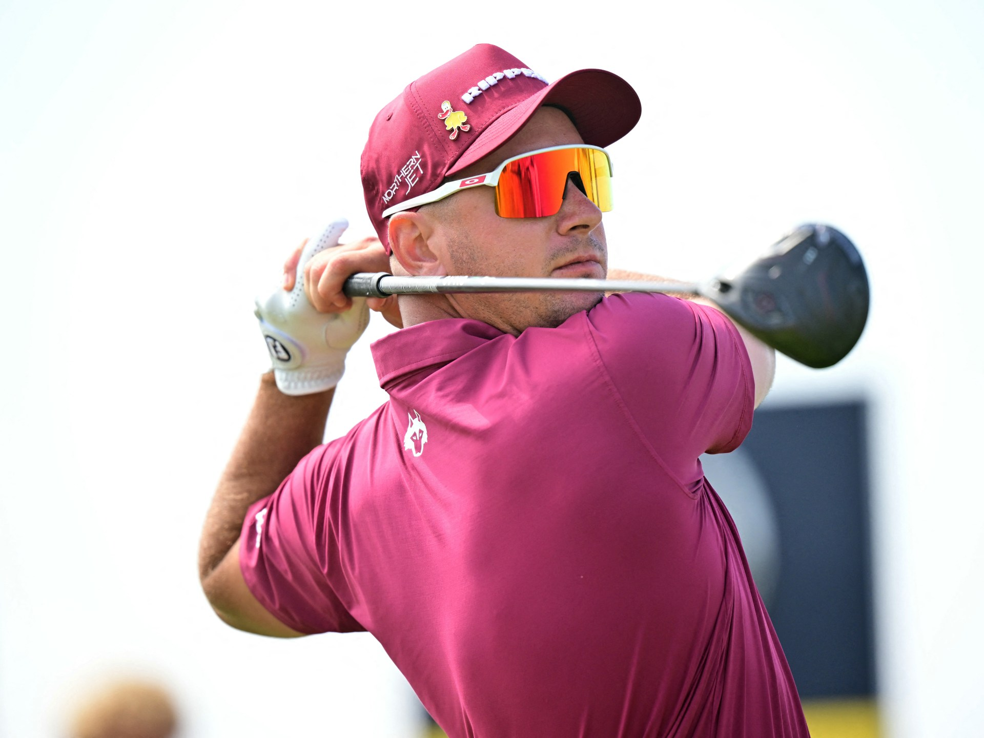 Herbert leads British Open golf, equals record lowest score at a major