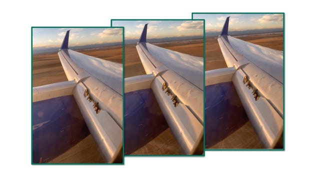 Passengers Watch In Horror As Plane Wing Disintegrates Around Them