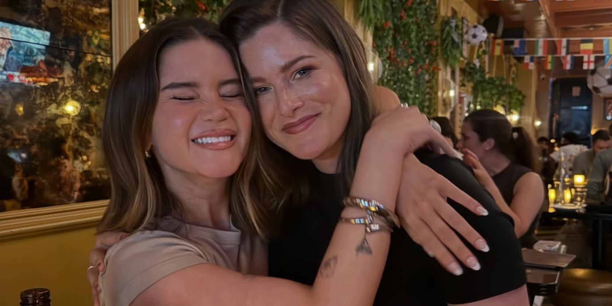 Bisexual singer Maren Morris kisses Cassadee Pope and fans are very excited