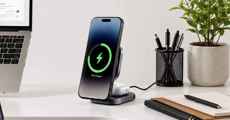WOW! TWO MagSafe Foldable Wireless Chargers Just $29.99 Shipped (Reg. $120)