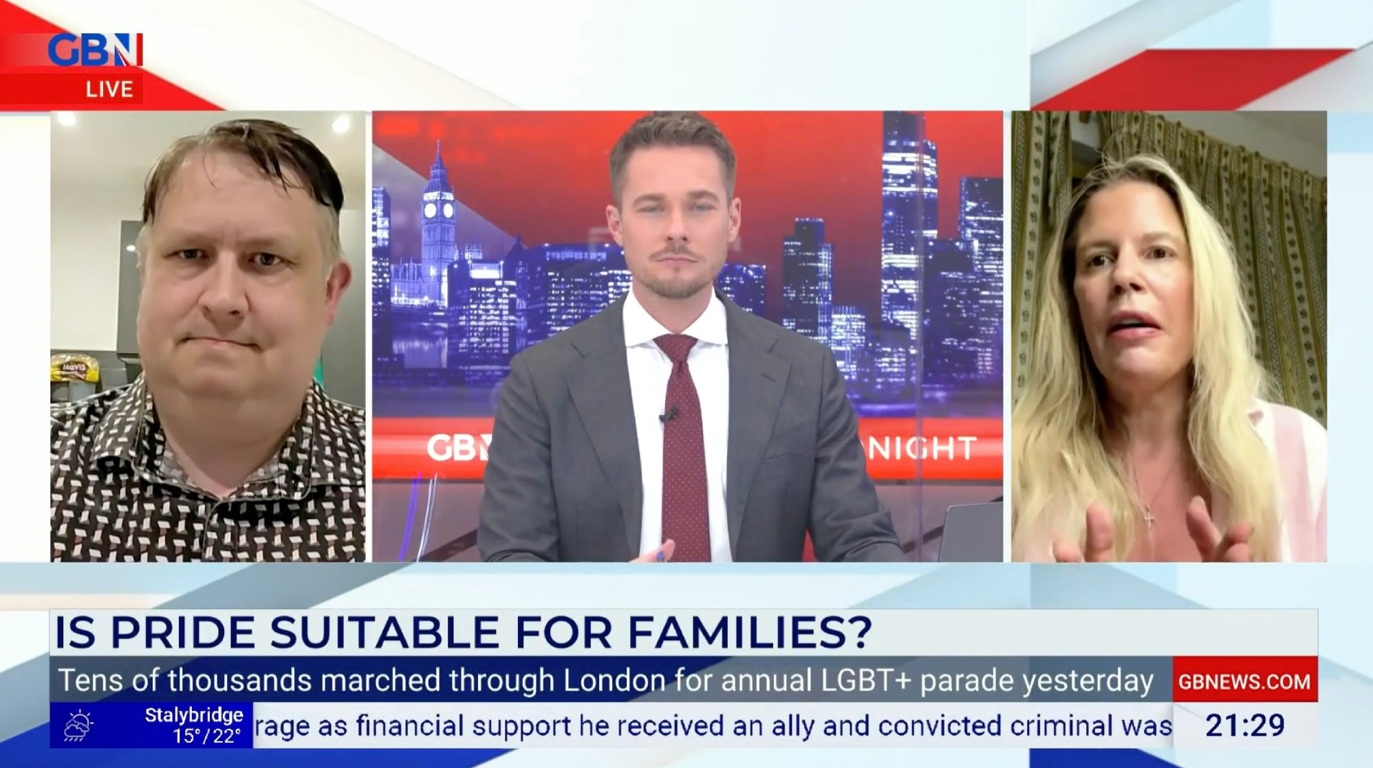 Alex Armstrong says he ‘fundamentally rejects’ GB News guest’s comments linking Pride to paedophilia