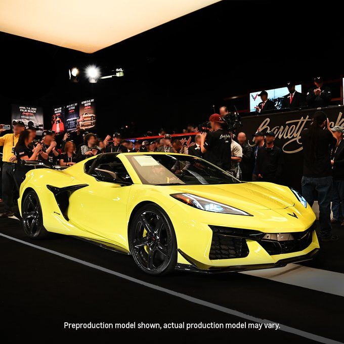 2023 Chevy Corvette Z06 VIN 001 Sells at $3.6 Million for Veterans' Charity